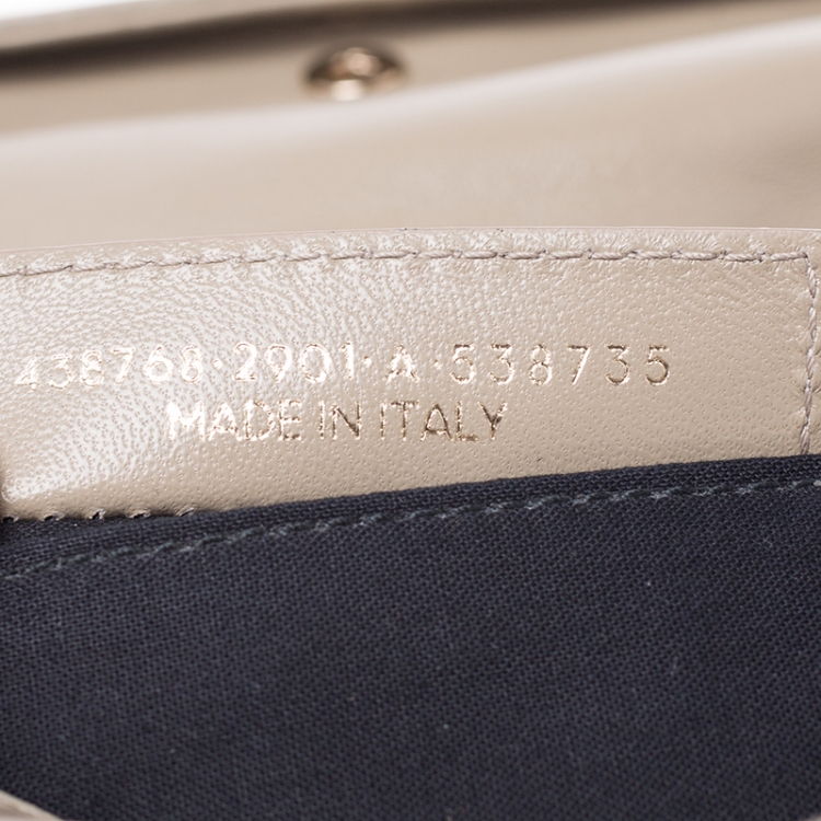 Pre Owned Balenciaga Nude Croc Embossed Leather Classic Envelope Clutch