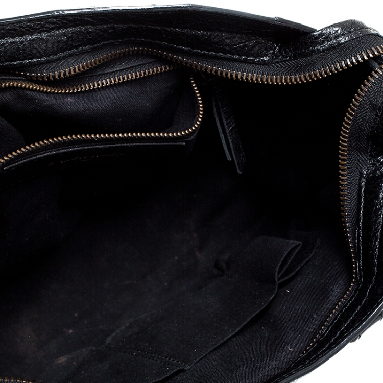 Pre Owned Balenciaga Black Leather Small Classic City Tote