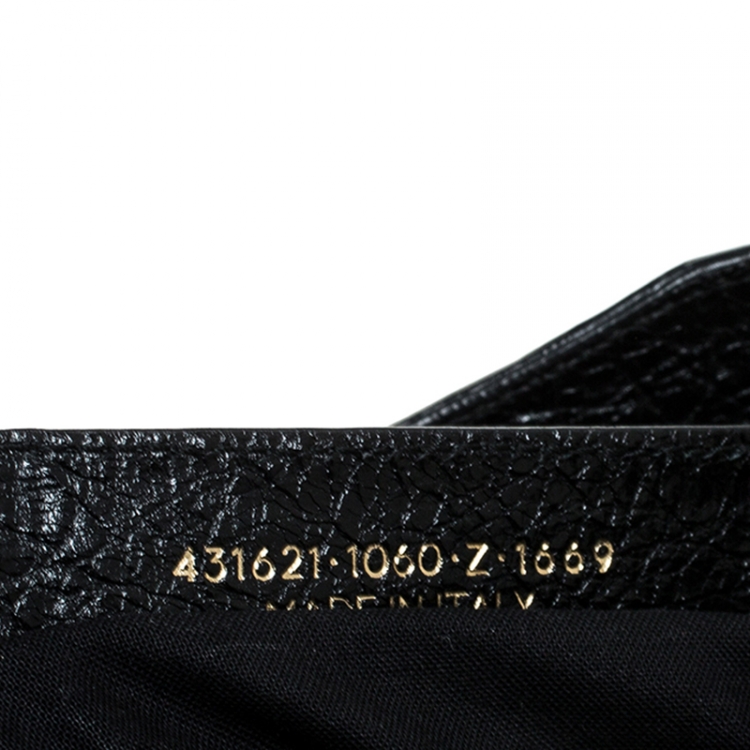 Pre Owned Balenciaga Black Leather Small Classic City Tote