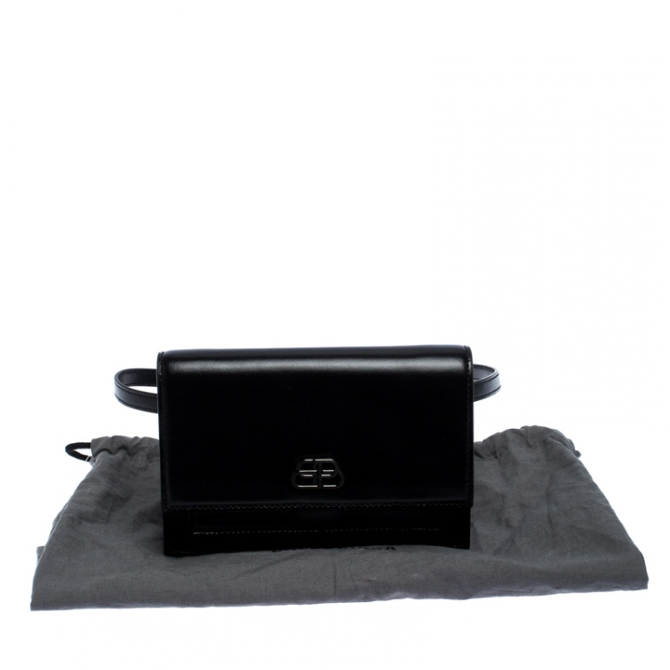 Pre Owned Balenciaga Black Leather XS Sharp Belt Bag