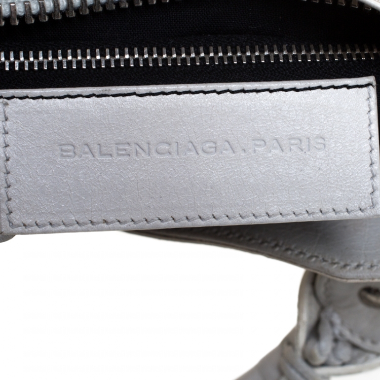 Pre Owned Balenciaga Multicolor Leather and Nylon GSH City Bag