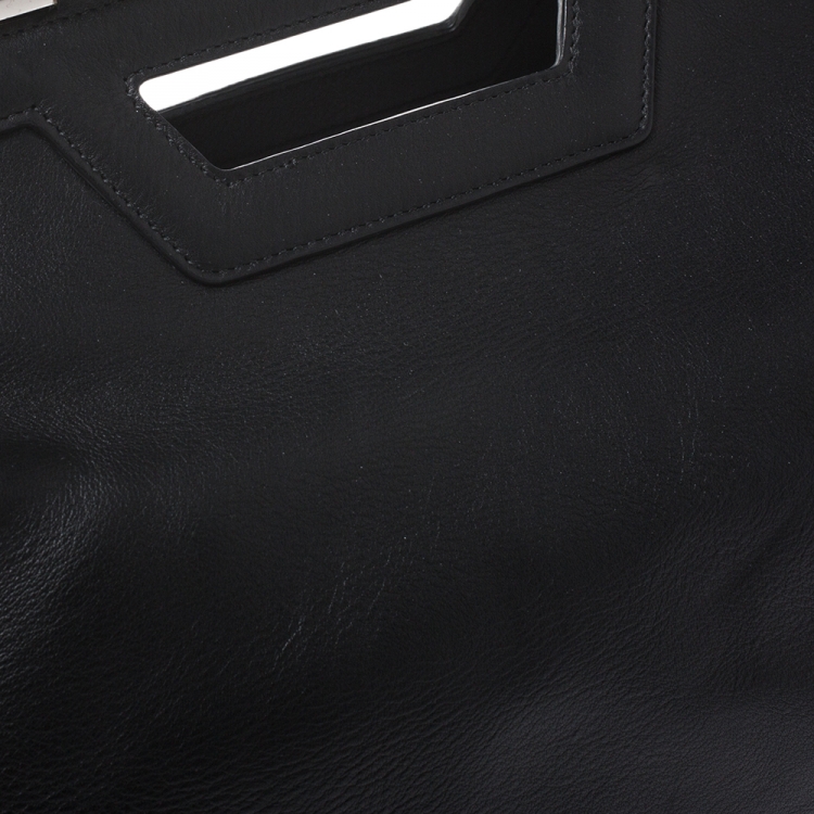 Pre Owned Balenciaga Black Leather Ray Doctor Satchel 