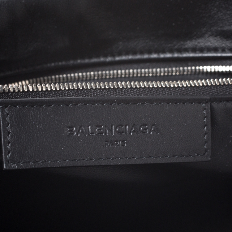 Pre Owned Balenciaga Black Leather Ray Doctor Satchel 