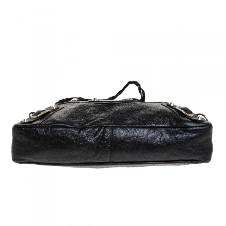 Pre Owned Balenciaga Black Leather RH Classic First Tote