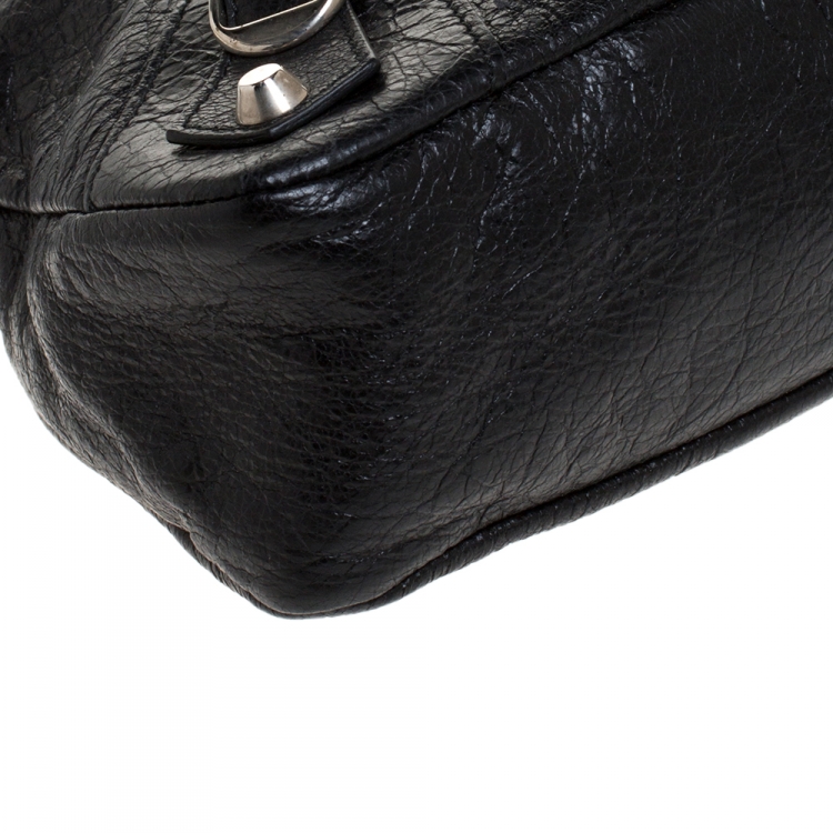 Pre Owned Balenciaga Black Leather RH Classic First Tote
