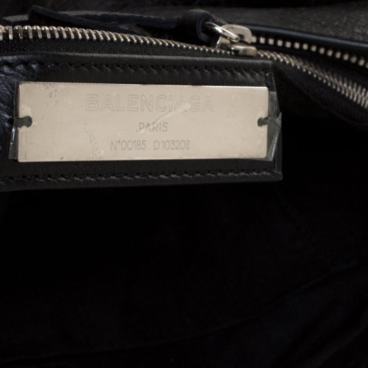 Pre Owned Balenciaga Black Leather RH Classic First Tote