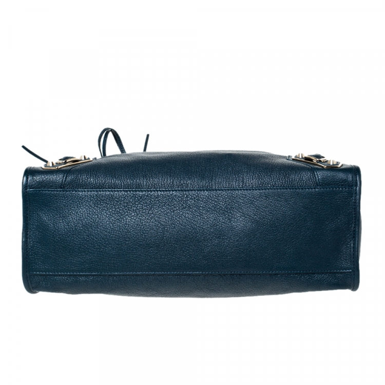 Pre Owned Balenciaga Deep Green Leather RGH City Bag