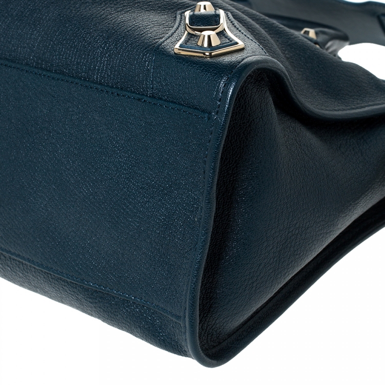 Pre Owned Balenciaga Deep Green Leather RGH City Bag