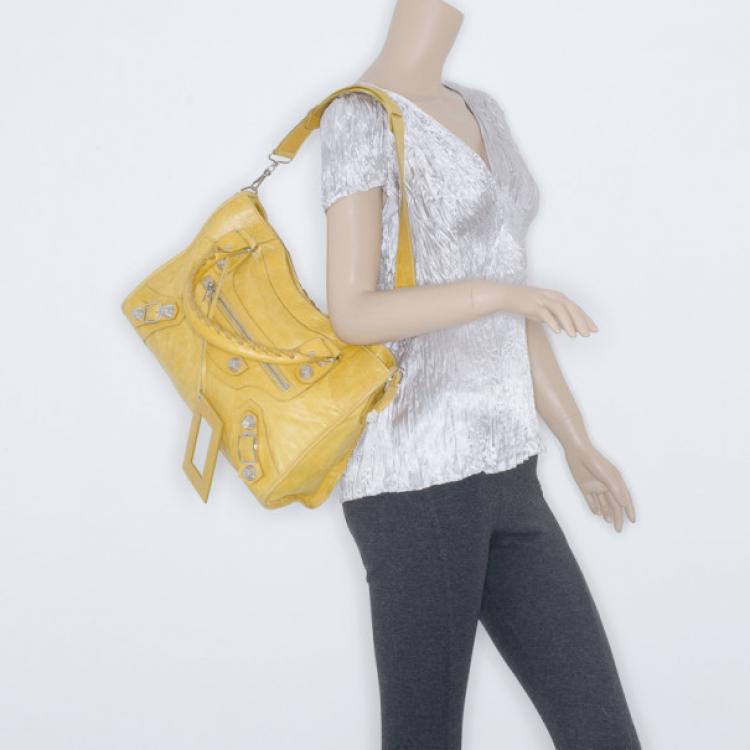 Balenciaga 2025 yellow handbag