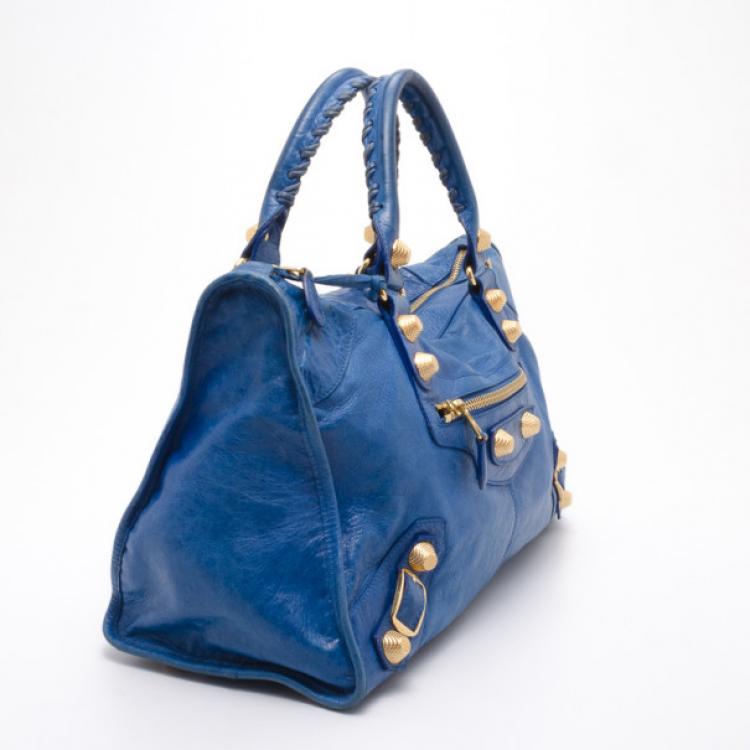 Pre Owned Balenciaga Giant 21 Work Bag in Cobalt 