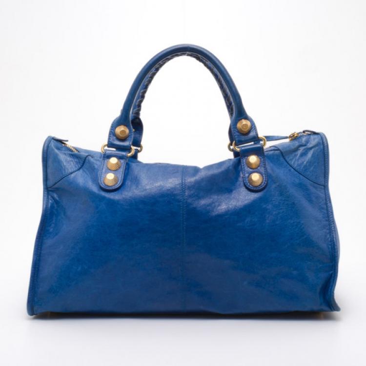 Pre Owned Balenciaga Giant 21 Work Bag in Cobalt 