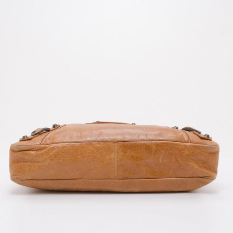 Pre Owned Balenciaga Tan First Handbag 