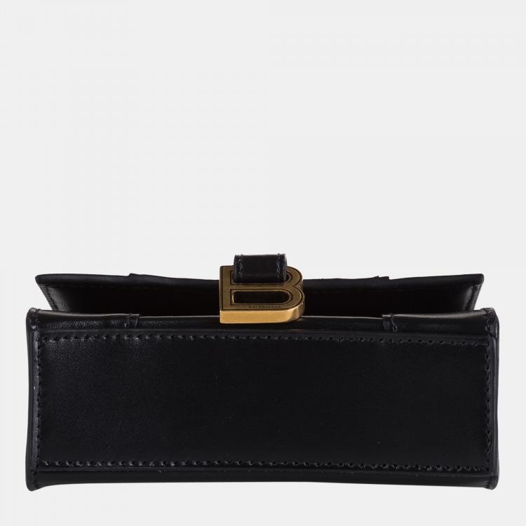Pre Owned Balenciaga Black Mini Hourglass