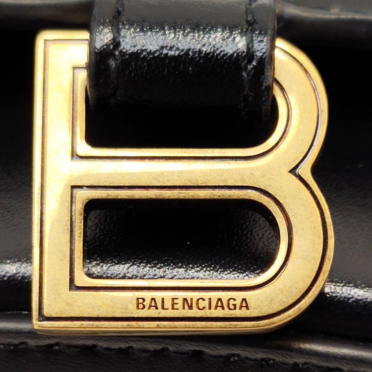 Pre Owned Balenciaga Black Mini Hourglass