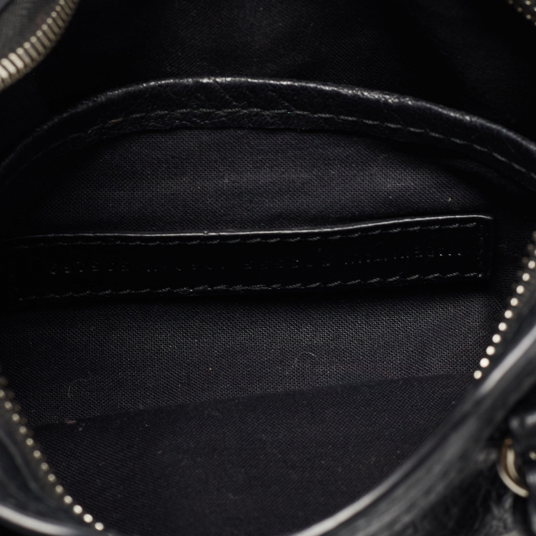 Pre Owned Balenciaga Black Leather Nano Classic City Bag