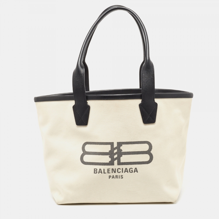 Balenciaga canvas cheap tote small