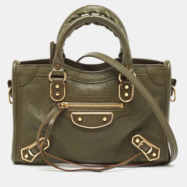 Balenciaga store handbags green