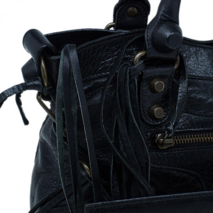 Pre Owned Balenciaga Black Giant City Bag