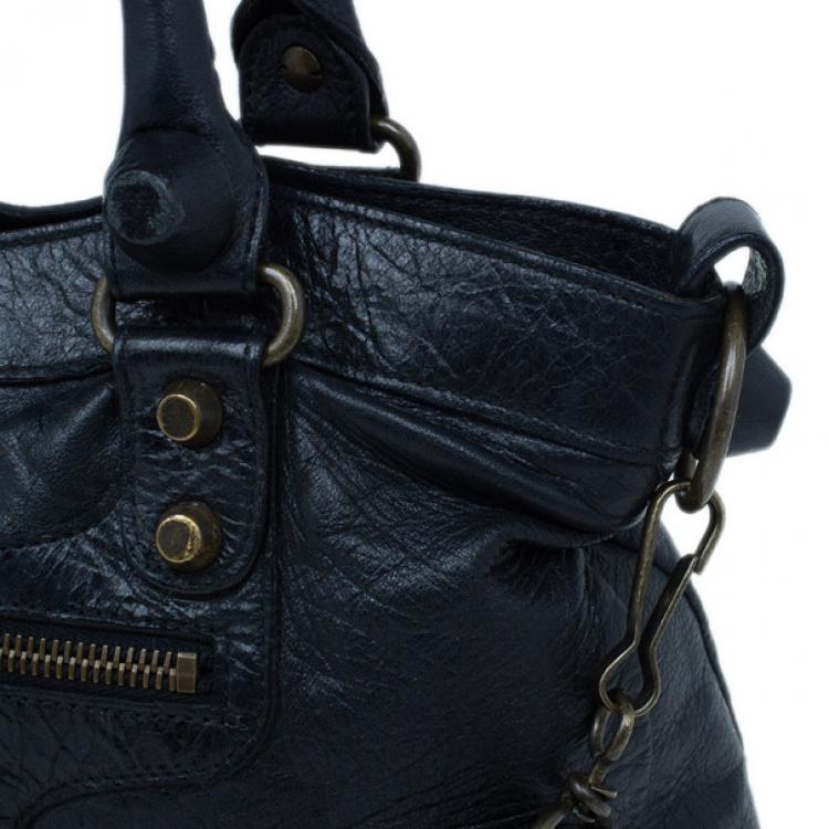 Pre Owned Balenciaga Black Giant City Bag