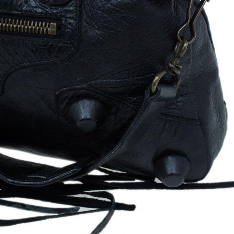 Pre Owned Balenciaga Black Giant City Bag