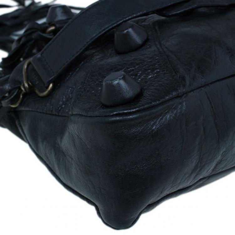 Pre Owned Balenciaga Black Giant City Bag