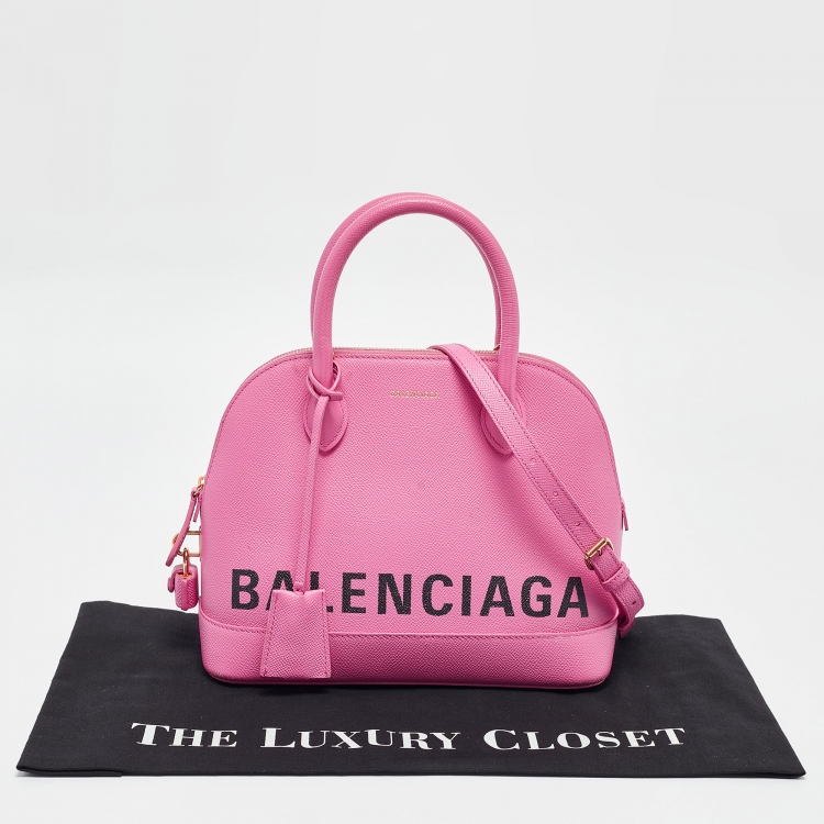 مملوكة مسبقًا Balenciaga Pink Leather Small Ville Satchel