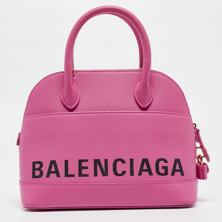 مملوكة مسبقًا Balenciaga Pink Leather Small Ville Satchel