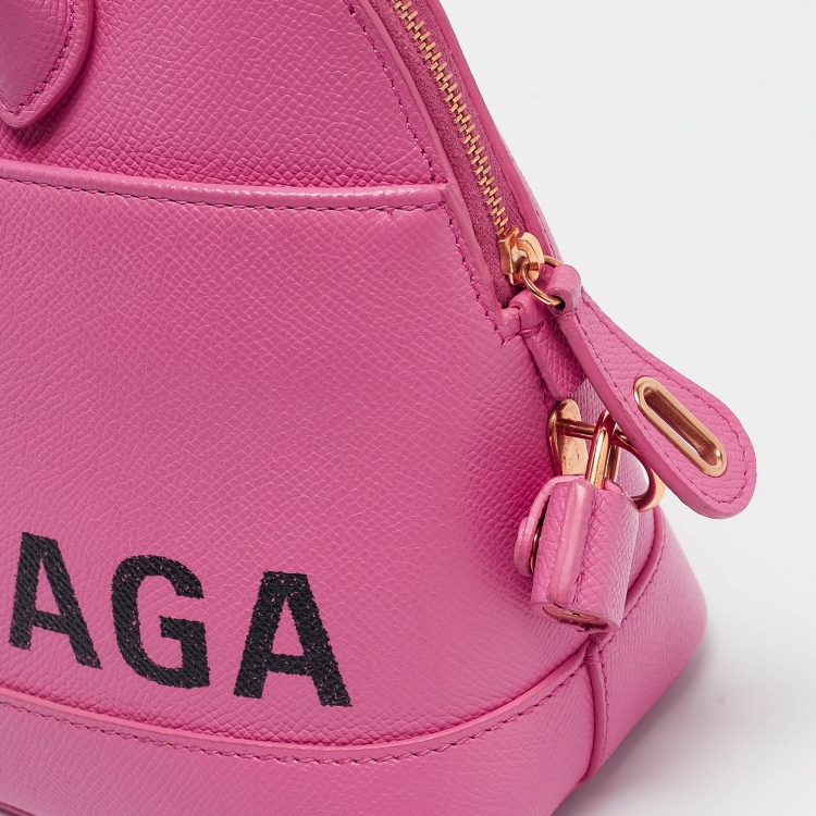 مملوكة مسبقًا Balenciaga Pink Leather Small Ville Satchel