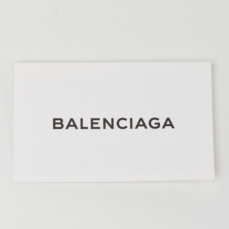 Pre Owned Balenciaga Black Leather and Ostrich Le Dix Cartable Top Handle Bag