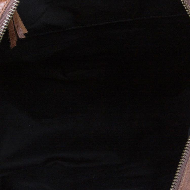 Pre Owned Balenciaga Brown Leather Giant 12 Tote