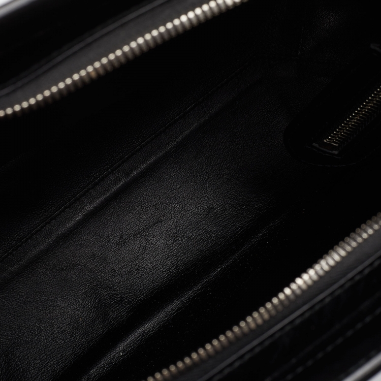 Pre Owned Balenciaga Black Leather Cable Shopper Tote