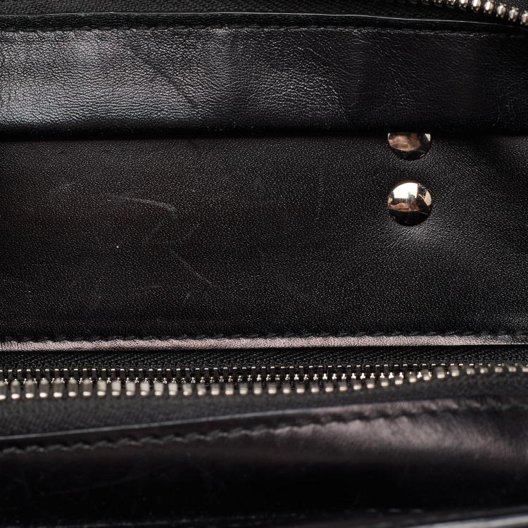 Pre Owned Balenciaga Black Leather Cable Shopper Tote