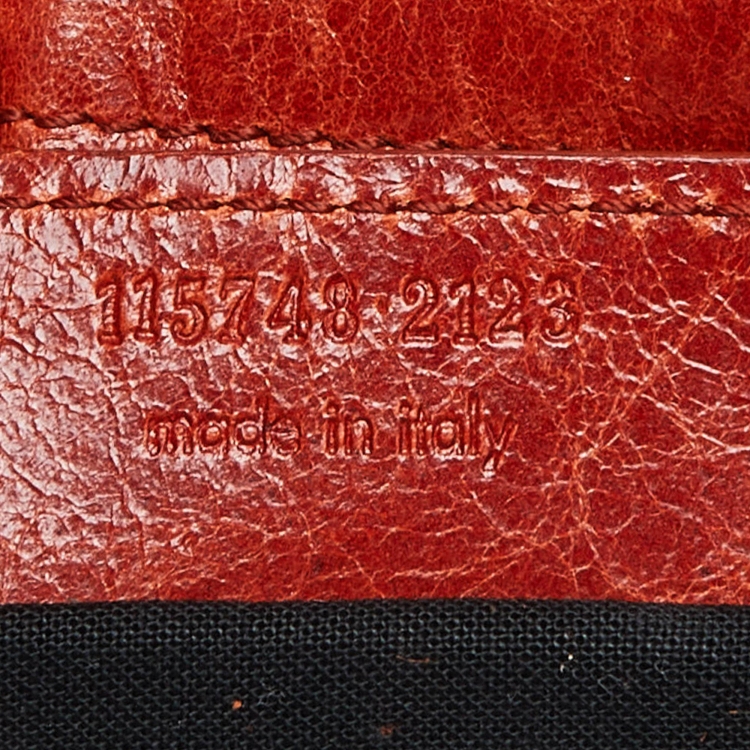 Pre Owned Balenciaga Orange Leather RH Classic City Bag