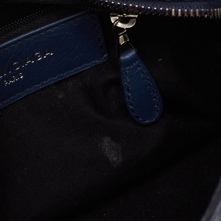 Pre Owned Balenciaga Blue Leather Mini Classic City Bag