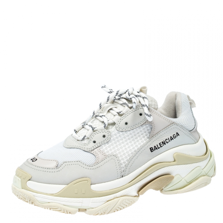 balenciaga white platform sneakers