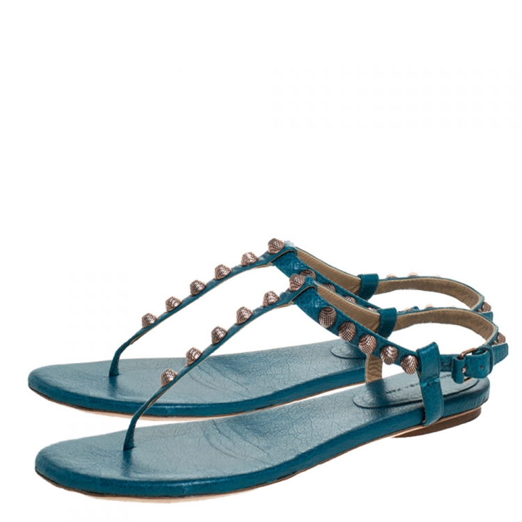 balenciaga sandals blue