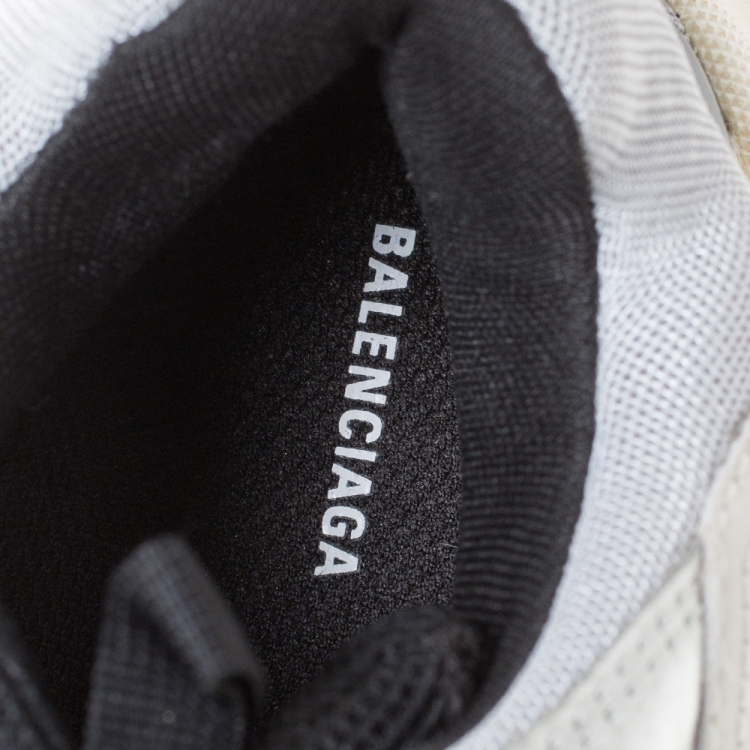 Pre Owned Balenciaga Multicolor Mesh And Leather Triple S Platform Sneakers Size 39