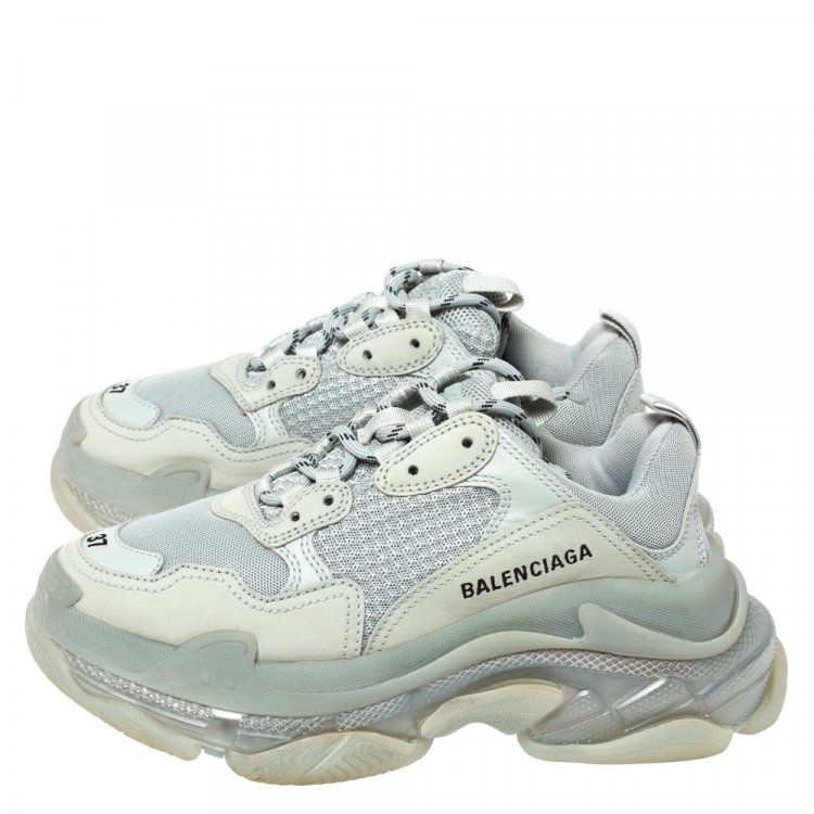 balenciaga clear sole grey