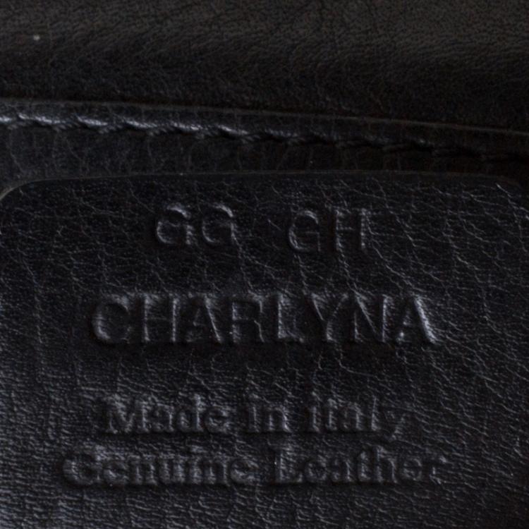 Pre Owned Bally Black Leather Charlyna Satchel 