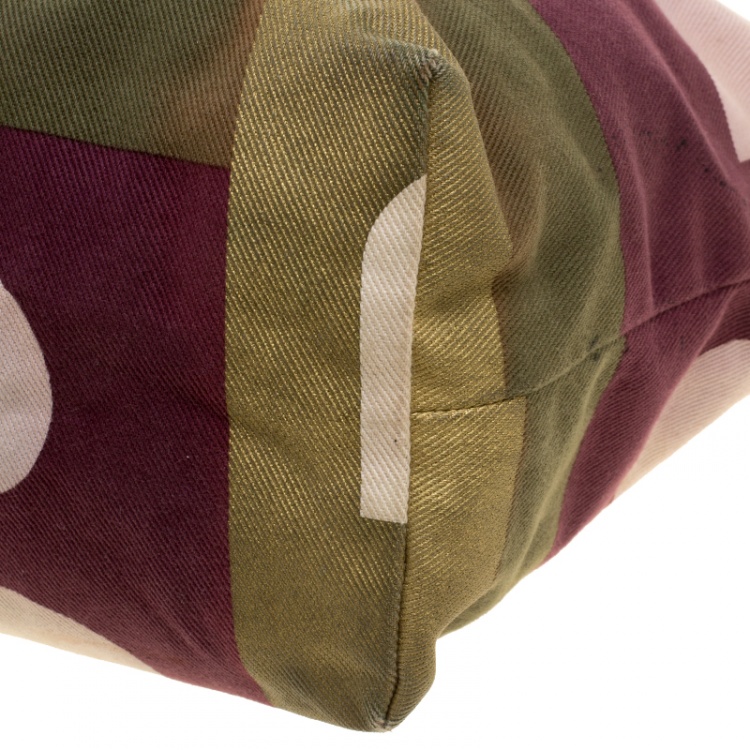 Pre Owned Bally Multicolor Canvas Tote