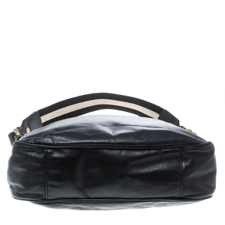 Pre Owned Bally Black Leather Shoulder Bag