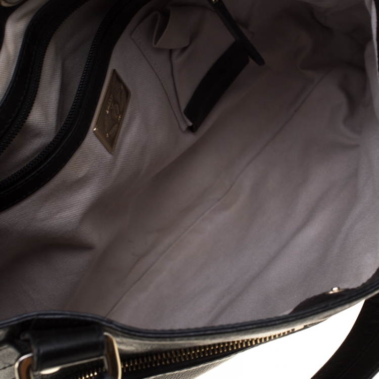 Pre Owned Bally Black Leather Tote