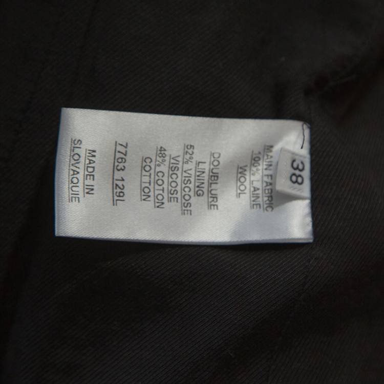 Pre Owned Balmain Army Green Wool Double-Breasted Blazer M