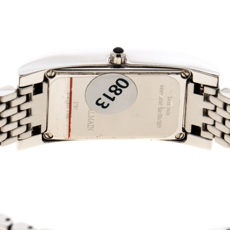 Pre Owned Balmain Silver Stainless Steel Miss Balmain 2191 Women's Wristwatch 18 mm