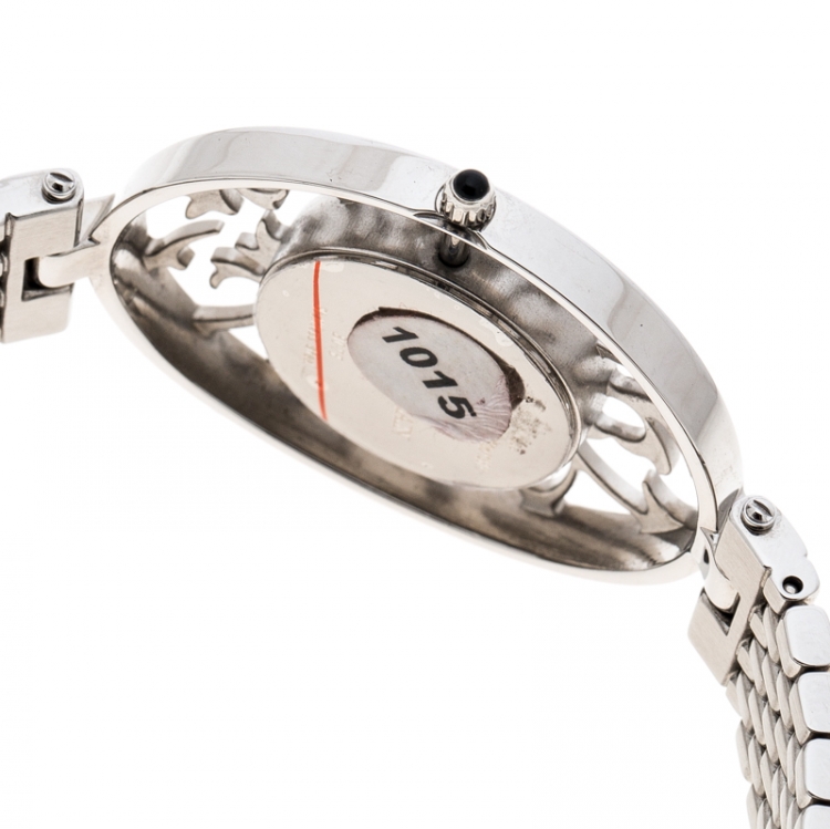 Pre Owned Balmain Mother of Pearl Stainless Steel 3075 Women's Wristwatch 32MM