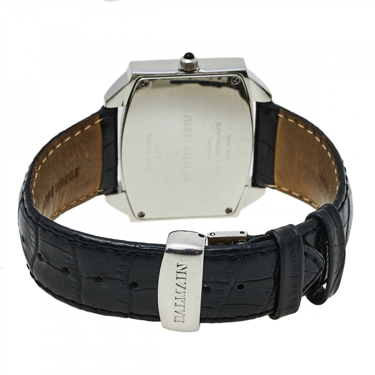 Pre Owned Pierre Balmain Silver Stainless Steel 2121 Quartz Women’s Wristwatch 39 mm