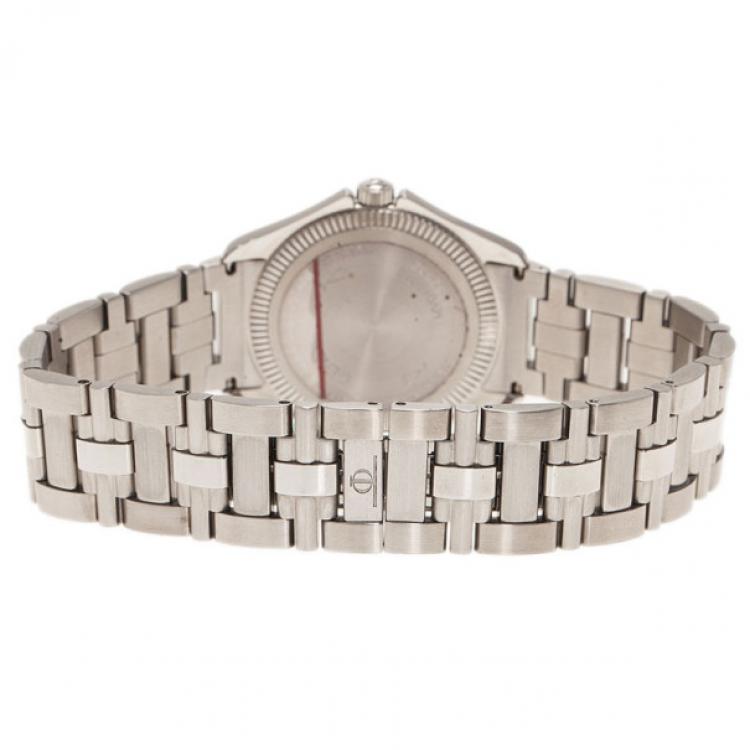Pre Owned Baume & Mercier White Stainless Steel Classic Women's Wristwatch 30MM