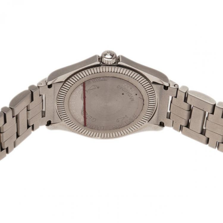 Pre Owned Baume & Mercier White Stainless Steel Classic Women's Wristwatch 30MM