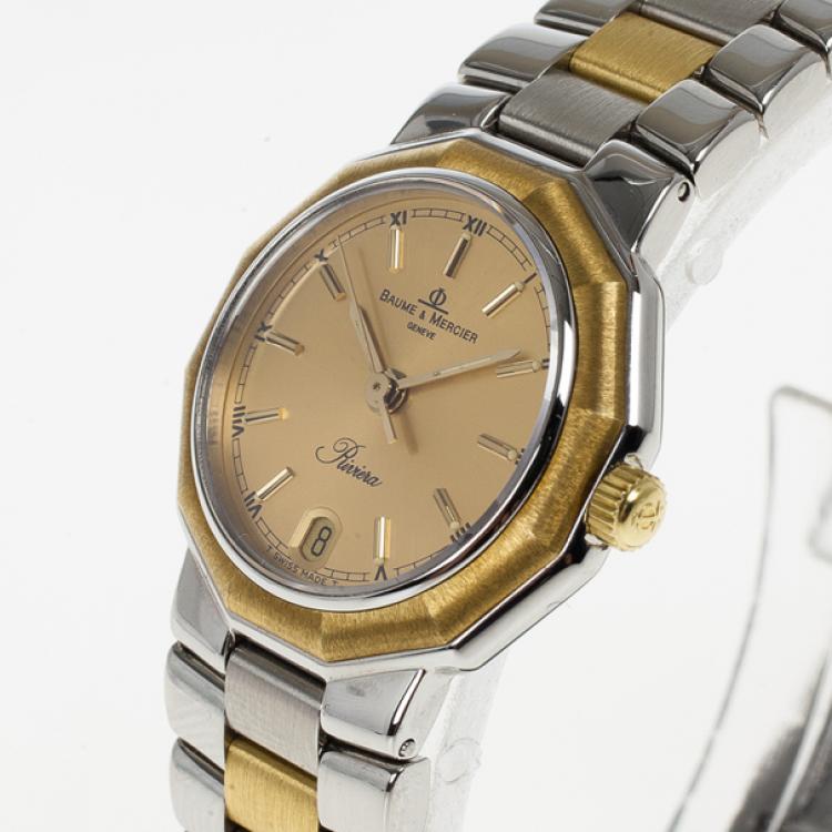 Pre Owned Baume & Mercier Riviera Womens Wristwatch 24 MM