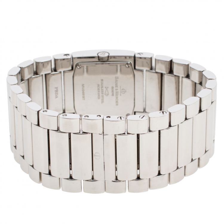 Pre Owned Baume & Mercier Beige Stainless Steel Catwalk MV045197 Women's Wristwatch 24 mm